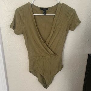 Forever 21 Olive Green Bodysuit